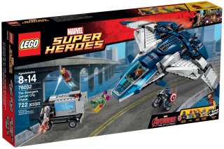 Lego Avengers 76032 Chase v Quinjett Iron Man