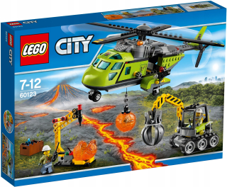 Lego City 60123 Volkan Volkan Helikoptéra Nový