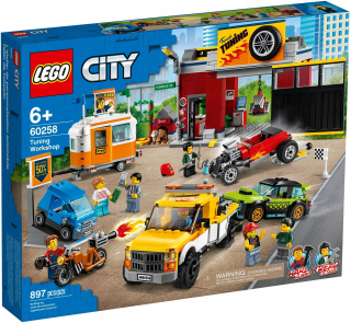 LEGO CITY 60258 TUNING WORKSHOP GARÁŽ CITY PL
