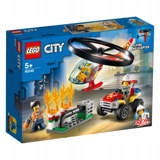 Hasičský vrtuľník Lego City na záchranu 60248