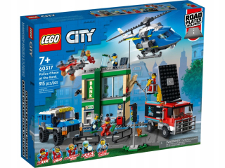 Chase mestskej polície Lego. Banková lúpež. naháňačka