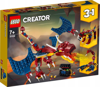 Lego tvorca Fire Dragon 31102
