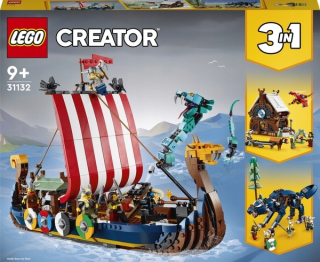 Tvorca Lego Viking Loď a hadica Midgard