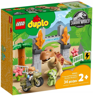 Lego Duplo dinosaury 10939 Tyranosaur Triceratops