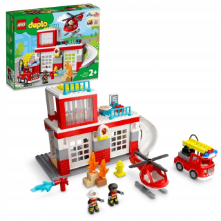 LEGO DUPLO HIRFIGHTING REMIZA A HELICOPTER 10970 2+