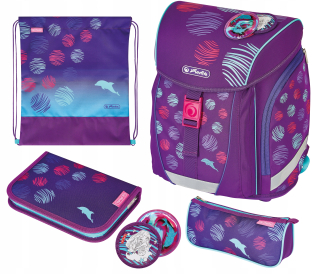 Ľahká školská taška Herlitz Filaolight Dolphins Set