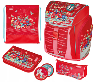 Ľahká školská taška Herlitz Filolight Flowers Set
