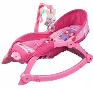 Hojdacie kreslo 3v1 s vibráciami detská sedačka 0-18kg