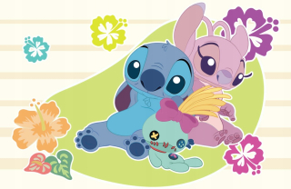 Lilo a Stich Wall Mural 200x130 cm