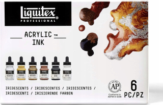 Liquitex atrament Acryl nalievanie 6x30 ml iridiscent