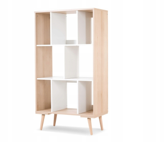 Littlesky Sofa Bookcase 80x40x146 cm bukový biely