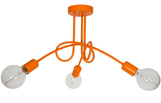 Podkrovie visiace stropné lampa edison luster farby