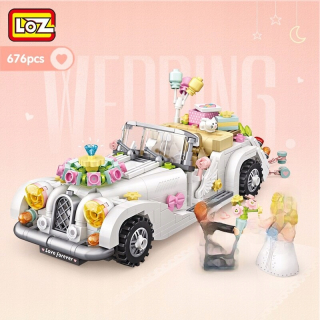 Loz mini bloky technické auto modely tehly