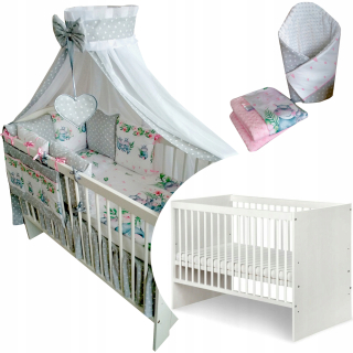 Detská postieľka Karolinai Mater Bedding Minky Dodávka 23ele