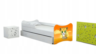 Detská posteľ 70x140 mačky mačky