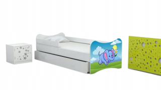 Detská posteľ 70x140 Elephant + matrac