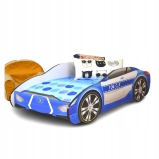 Detská posteľ pre detskú políciu automobilov 70x140
