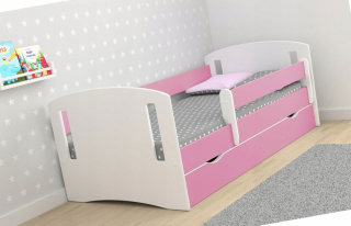 Posteľ pre dievča === 80x160 Pink so zásuvkou