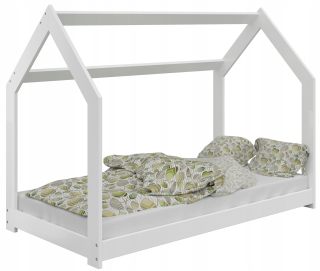Posteľ detské domy 160x80 pre deti biele d2