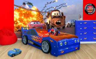 Detské posteľné auto Zigi auto so zásuvkou