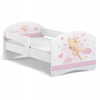 Detská posteľ Fairy Tale B01 140x70 biely motív tlač