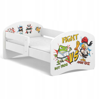 Detská posteľ Fairy Tale B01 140x70 Biela UV tlač