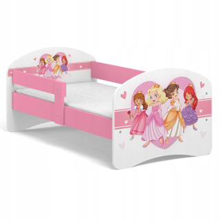 Detská posteľ Fairy Tale B01 140x70 Princezná ruže