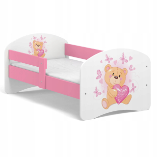 Detská posteľná rozprávka B01 140x70 Teddy Bear Pink Motifs