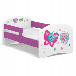 Detská posteľná rozprávka B01 140x70 Butterflies Purple UV