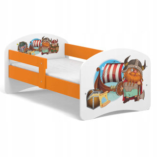 Detská posteľ rozprávka B01 140x70 Orange UV