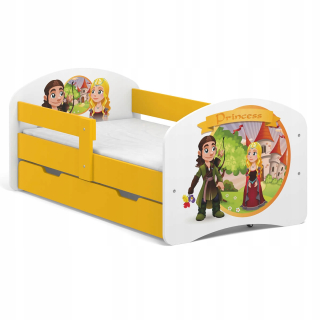 Detská posteľ rozprávka B01-SZ 140x70 UV princezná