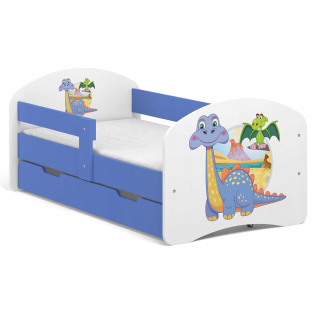 Detská posteľ Fairy Tale B01-SZ 140x70 Blue UV