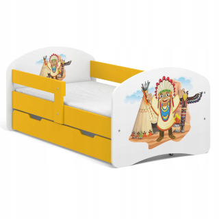 Detská posteľná rozprávka B01-SZ 140x70 Žltá biela UV