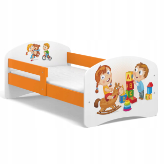 Detská posteľ rozprávka B02 160x80 Orange UV