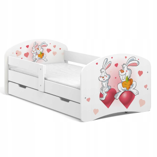 Detská posteľ Fairy Tale B02-SZ 160x80 Biela UV tlač
