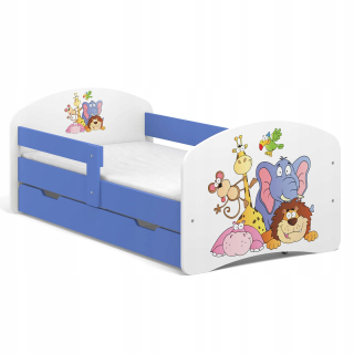 Detská posteľ Fairy Tale B02-SZ 160x80 Blue UV