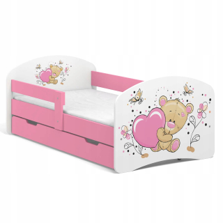 Detská posteľ Fairy Tale B02-Sz 160x80 Pink UV tlač