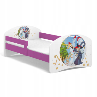 Detská posteľná rozprávka B03 180x90 Purpurové UV motívy