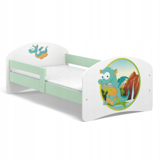 DETSKÁ POSTEĽ Víla B03 180x90 MINT UV TÉMY
