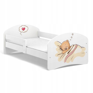 Detská posteľ Fairy Tale B03 180x90 Bears White Print