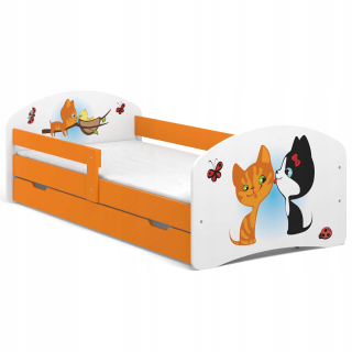 Detská posteľ Fairy Tale B05-Sz 200x90 mačky tlač UV tlač