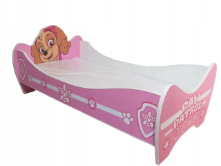 Psa hliadka Skye Bed 140x70 ružová matrac