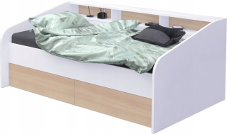 Vintage lôžko 180/90 Svetlo hruška + matrac