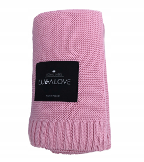 Lullalove bambusová prikrývka 80x100 cm Pink Swaddle
