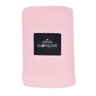 Lullalove prikrývka ružová bambusová prikrývka 80x100