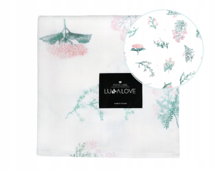 Lullalove Musinowe Swaddle 100x100cm Rose Herbarium
