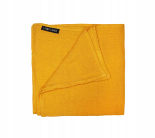 Lullalove Muslin Swaddle 100x100 cm mango