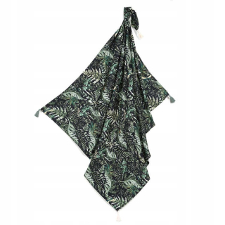 La Millou bambusová swaddle fringe botanická