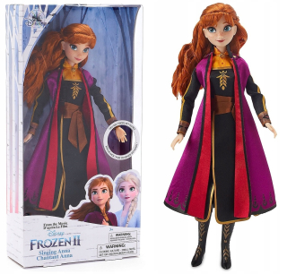 Anna Doll 30 cm Disney Store spieva Frozen 2