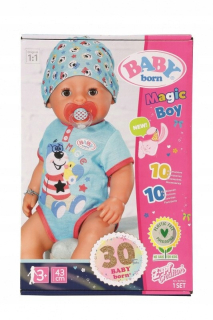 Dieťa narodená v Doll Magic Boy 43 cm